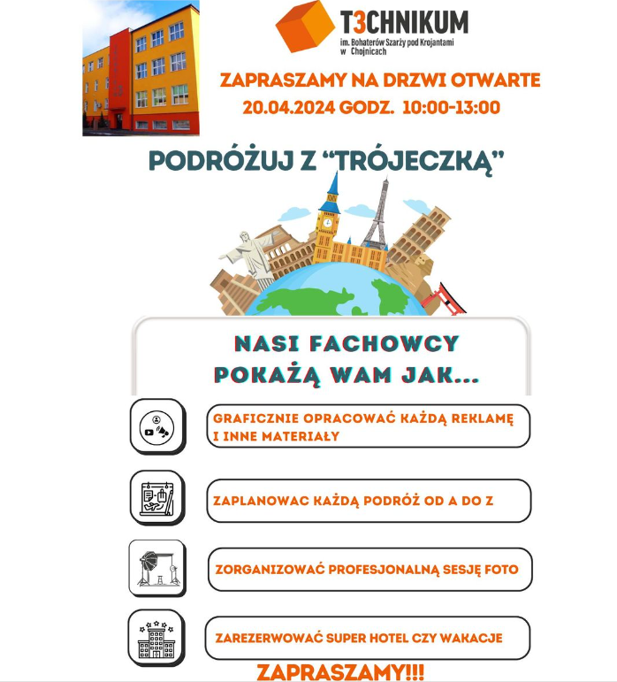 KONTAKT – Technikum nr 3 im. Bohaterów Szarży pod Krojantami w Chojnicach